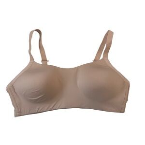 Knix The One&Only Scoop Bra Warm Sand Double Hook Eye Closure Size XL